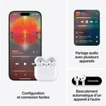 AirPods 4 avec réduction de bruit active